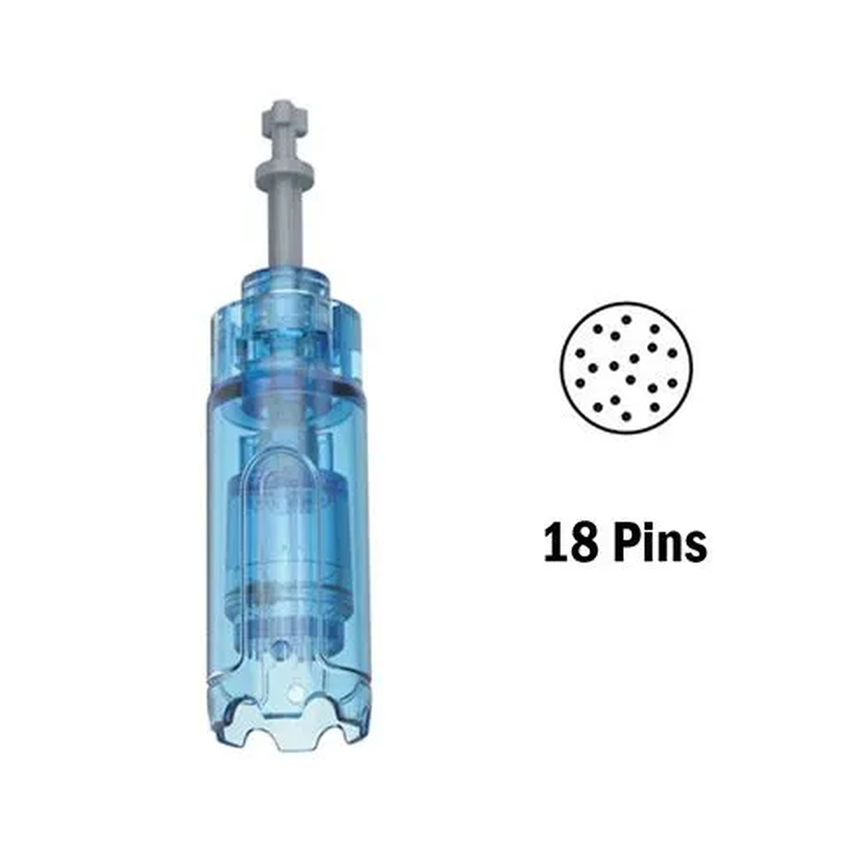 18-pin replacement cartridge for Dr. Pen A11, M8s, A9 and A8S with tip-pattern diagram