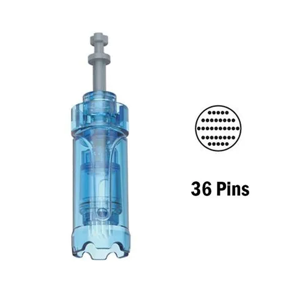 36-pin replacement cartridge for Dr. Pen A11, M8s, A9 and A8S with tip-pattern diagram